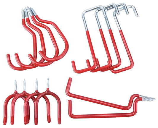 Onward 2270R Storage Hook Assortment, Steel, Red, Vinyl