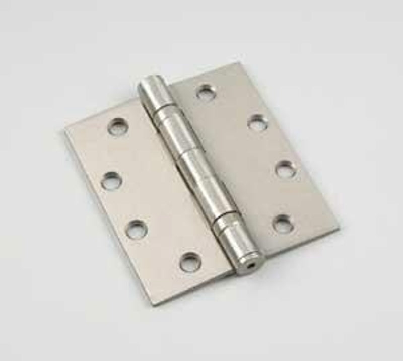 Onward 4823NBB Ball Bearing Butt Hinge, 4-1/2 in H Frame Leaf, 1/8 in Thick Frame Leaf, Steel, Brushed Nickel, 150 lb