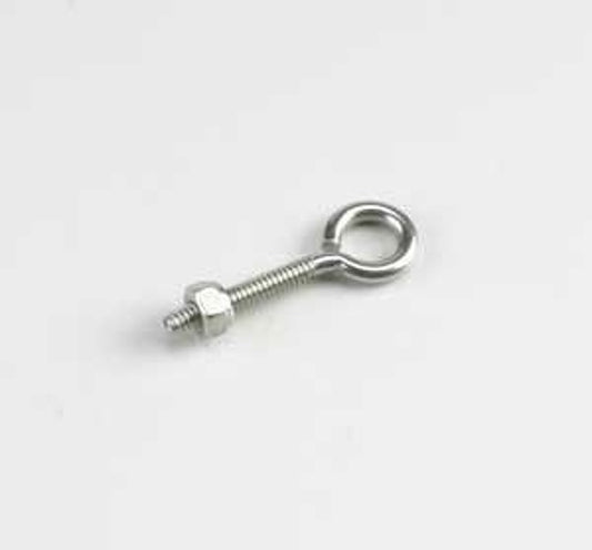 Onward 2102SSBC Eye Bolt with Nut, 3/16 in Dia Eye, 40 lb Working Load, Stainless Steel, Stainless Steel