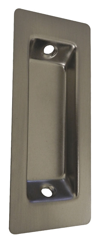 Onward 233NBR Finger Pull, 1-3/8 in W, 3-5/16 in H, Brushed Nickel