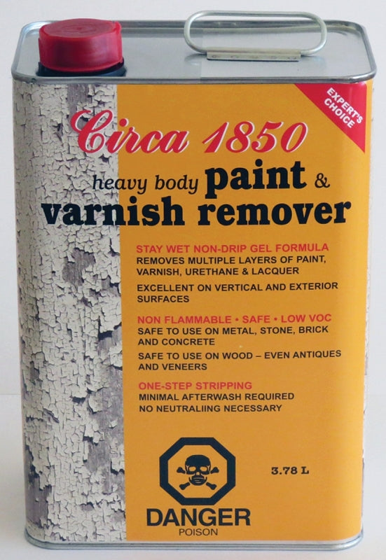 Circa 1850 180604 Paint and Varnish Remover, Liquid, Clear/White, 1 gal