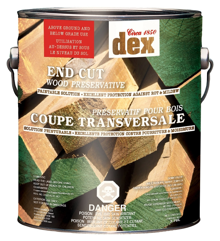 Circa 1850 DEX 230504 End Cut Wood Preservative, Green, 1 gal