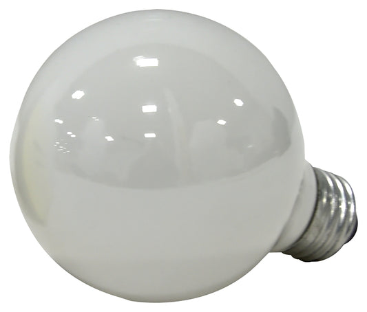 Sylvania 15878 Incandescent Bulb, 25 W, G25 Lamp, Medium Lamp Base, 150 Lumens, 2850 K Color Temp, Soft White Light