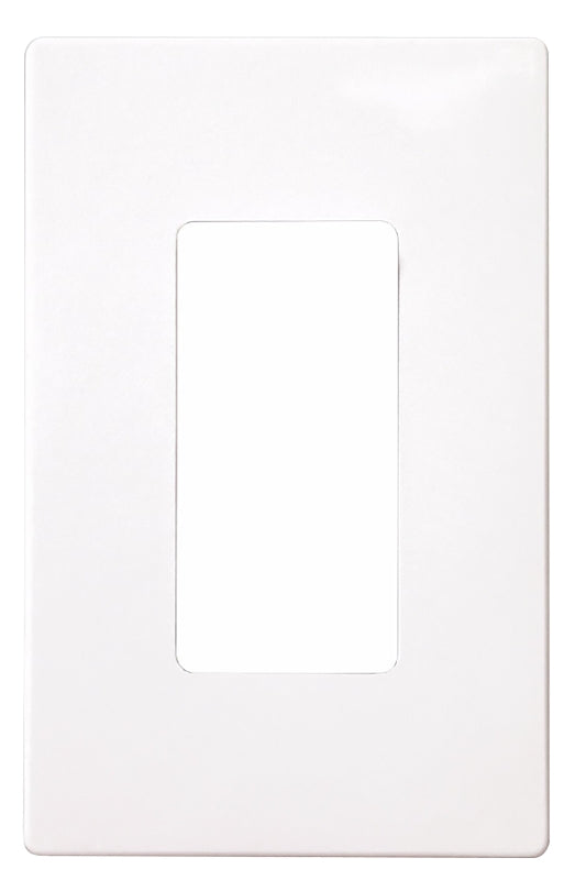 Eaton Cooper Wiring PJS PJS26W Wallplate, 4-7/8 in L, 3-1/8 in W, 1 -Gang, Polycarbonate, White, High-Gloss