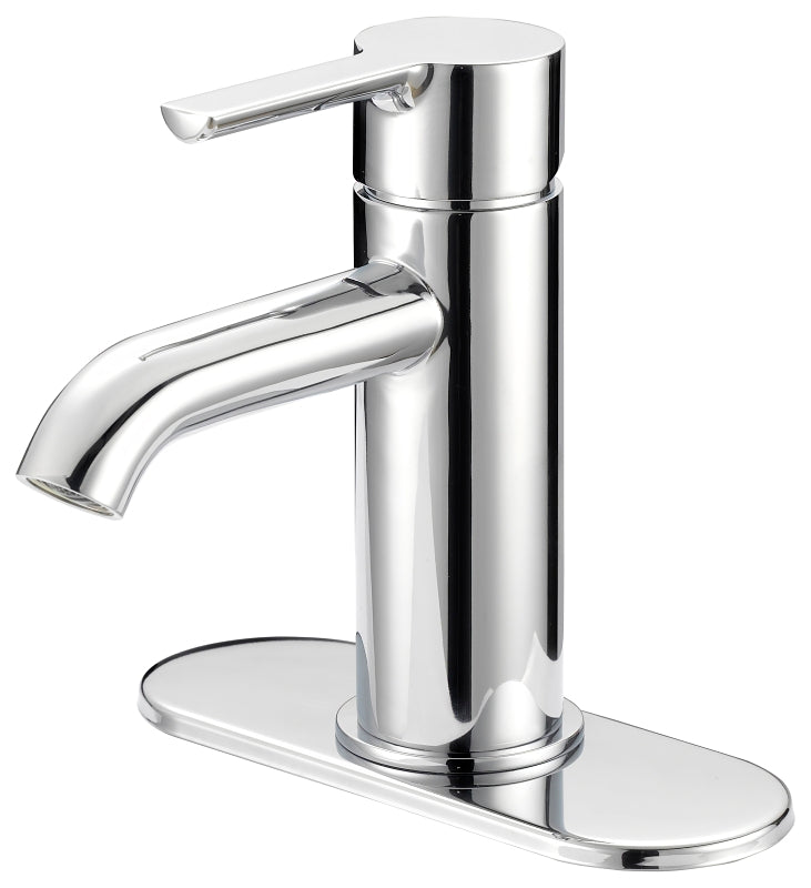 Boston Harbor FS6A0128CP Lavatory Faucet, 1.2 gpm, 1-Faucet Handle, 1, 3-Faucet Hole, Metal/Plastic, Chrome Plated