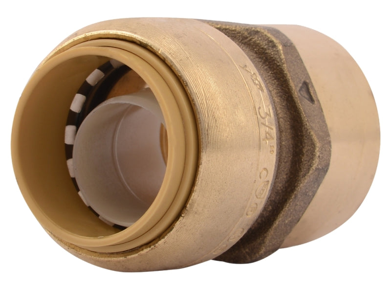 SharkBite U088LFA Pipe Connector, 3/4 in, FNPT, Brass, 200 psi Pressure