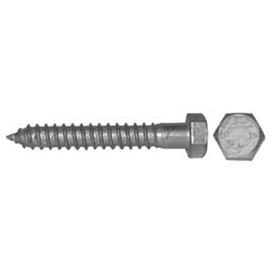 Reliable HLHDG Series HLHDG142CT Partial Thread Bolt, 1/4-10 Thread, 2 in OAL, A Grade, Galvanized Steel