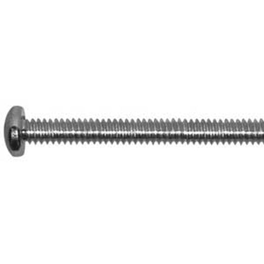 Reliable PKMZ Series PKMZ14212VP Machine Screw, 1/4 in Thread, 2-1/2 in L, Imperial Machine Thread, Pan Head, Steel