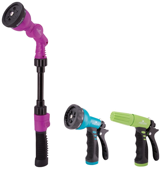Landscapers Select GW53501+GN434541+GN1 Spray Nozzle Set, Garden Watering Tools, Plastic, For: Garden Watering