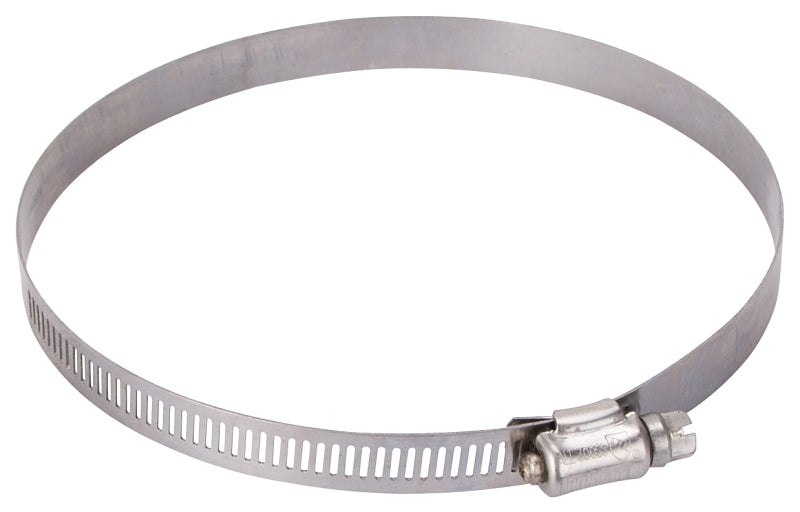 ProSource HCRSS80 Perforated Hose Clamp, Clamping Range: 4-5/8 to 5-1/2 in, 300 Stainless Steel, Stainless Steel