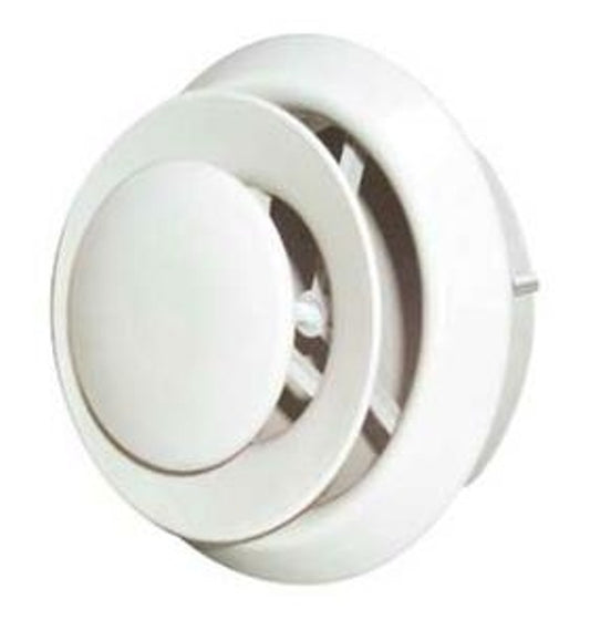 Imperial DR-05 Air Diffuser with Collar, Polypropylene, White