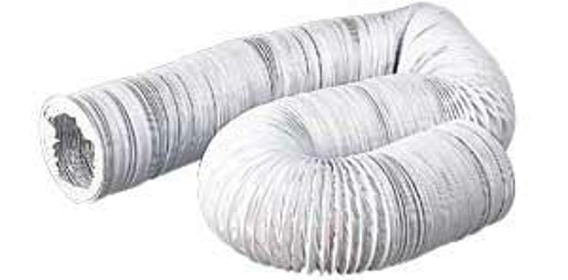 Imperial FX0205 Air Duct, 10 ft L, Vinyl, White