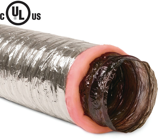 Imperial MEA-0425 Air Duct, 25 ft L, Polyester, Silver