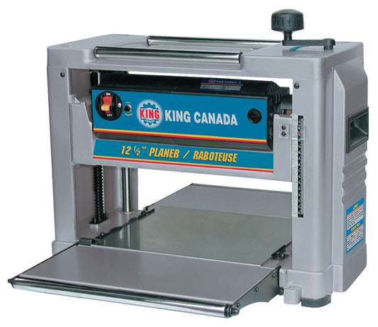 King Canada KC-426C Portable Planer, 110 V, 15 A, 1/8 in Max Cut D, 12-1/2 in Max Cutting W, 26.2 fpm Feed