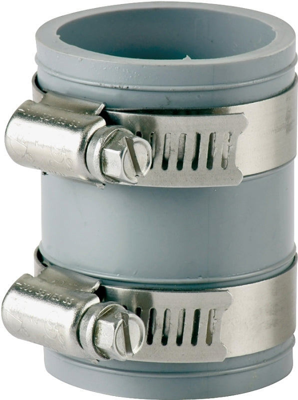 ProSource Coupling, 3/4 in x 3/4 in, PVC, Grey