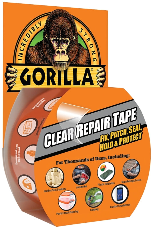 Gorilla 6127002 Tape, 9 yd L, 1-7/8 in W, Clear