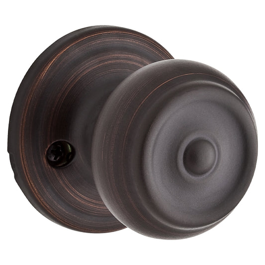 Weiser Phoenix Series 9GA120-009 Dummy Door Knob, 2-3/16 in Dia Knob, Venetian Bronze