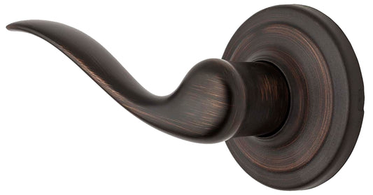 Weiser Toluca Series 9GLA120-038 Half Dummy Door Lever, Levers Lock, Venetian Bronze, Residential, Left Handed Hand