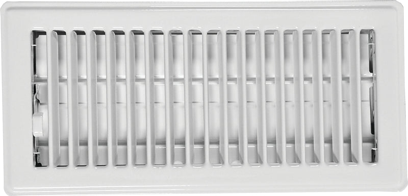Imperial RG0157 Floor Register, 3-1/2 in L, 11-1/4 in W, Steel, White