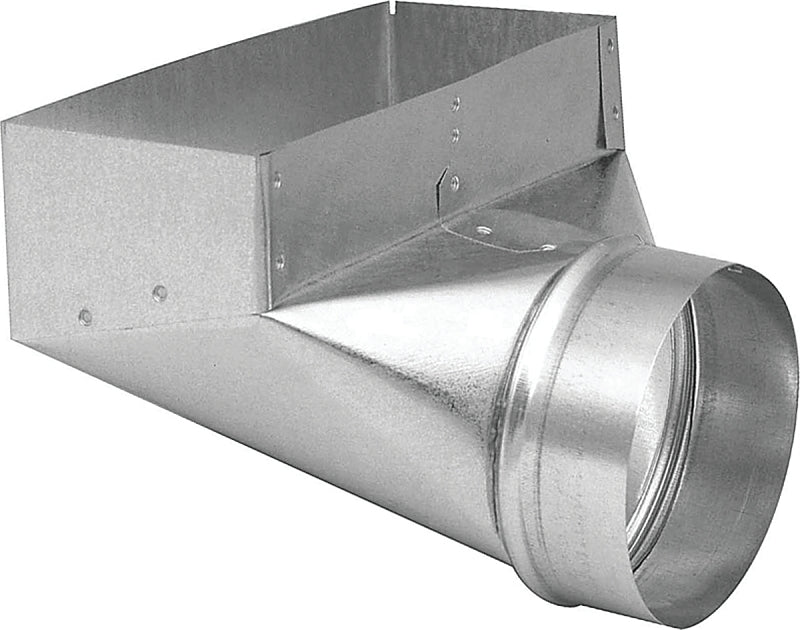 Imperial GV0605 Angle Boot, 3-1/4 in L, 10 in W, 4 in H, 90 deg Angle, Steel, Galvanized