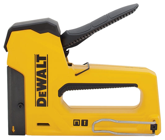 DeWALT DWHTTR350 Staple and Brad Tacker, 100 Magazine, 27/64 in W Crown, 1/2 to 9/16 in L Leg, Orange