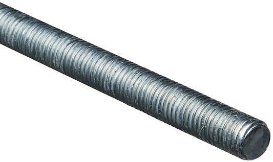 Stanley Hardware N179-549 Threaded Rod, 5/8-11 Thread, 36 in L, A Grade, Steel, Zinc, UNC Thread