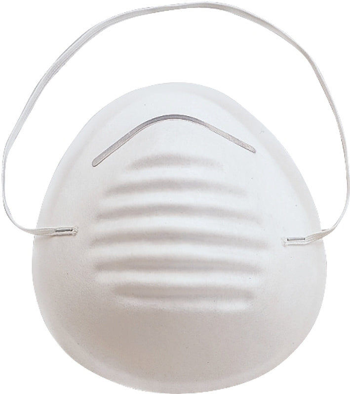 ProSource TGE-DM01 Disposable Dust Mask, 5-1/4 in L x 4-1/4 in W Mask, Polypropylene Facepiece, White