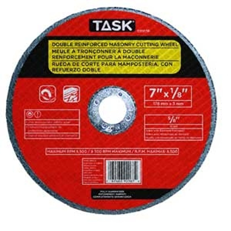 Task 32070B Cutting Wheel, 10 in Dia, 1/8 in Thick, 5/8 in Arbor