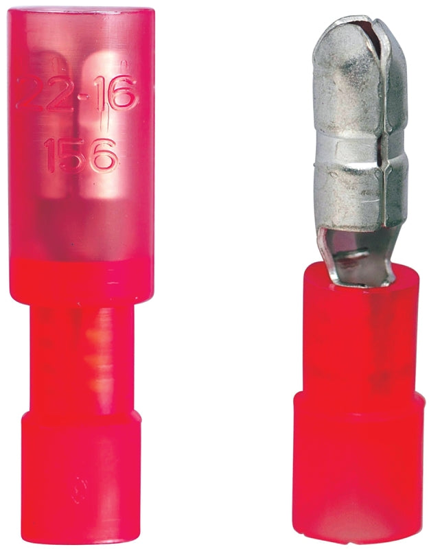 GB 20-161P Bullet Splice Connector, 600 V, 22 to 18 AWG Wire, 5/32 in Stud, Red