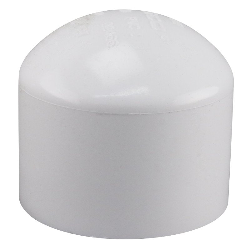 Homerite 435411 Pipe Cap, 1-1/2 in, Socket, PVC, SCH 40 Schedule