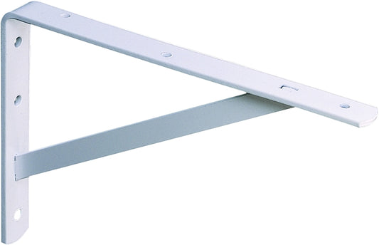 Knape & Vogt 208 WH 300 Shelf L-Bracket, 12 in L, Steel