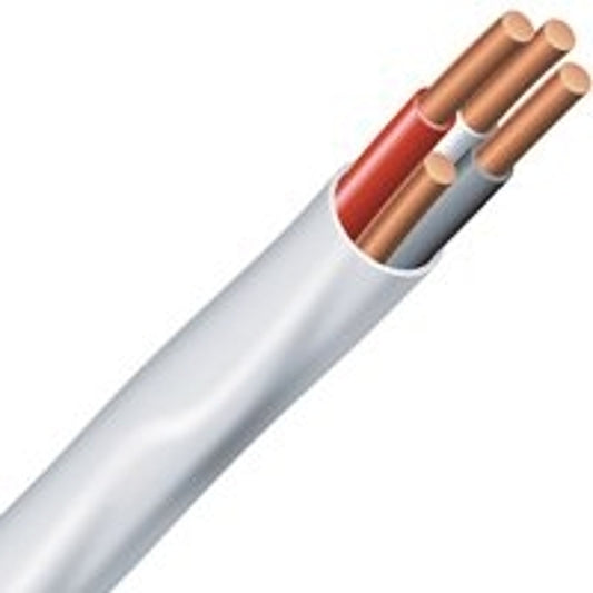 Romex 47179731 Building Wire, 14 AWG Wire, 3 -Conductor, 30 m L, Copper Conductor, PVC Insulation, Nylon Sheath