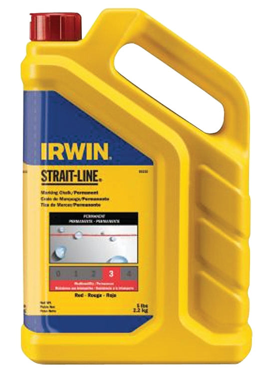 Irwin 65102 Marking Chalk Refill, Red, Permanent