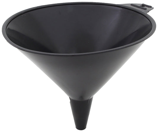 FloTool 05064 Large Funnel, 2 qt Capacity, High-Density Polyethylene, Black, 8-3/4 in H