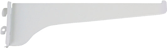 Knape & Vogt 180 WH 10 Shelf Bracket, 10 in L, Steel, Powder-Coated