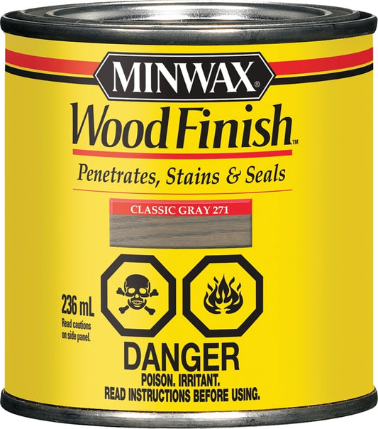 Minwax CM2276144 Wood Stain, Classic Gray, Liquid, 236 mL, Can