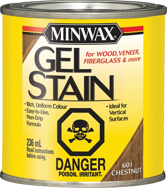 Minwax 260114444 Gel Stain, Chestnut, Liquid, 236 mL