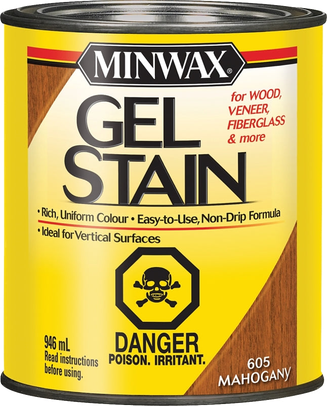 Minwax 26053 Gel Stain, Mahogany, Liquid, 946 mL