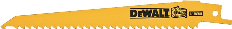 DeWALT DW4848 Reciprocating Saw Blade, 3/4 in W, 9 in L, 5/8 TPI