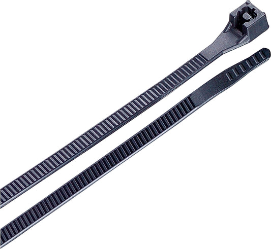 GB 46-315UVB Cable Tie, Double-Lock Locking, 6/6 Nylon, Black