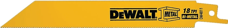 DeWALT DW4811 Reciprocating Saw Blade, 3/4 in W, 6 in L, 18 TPI