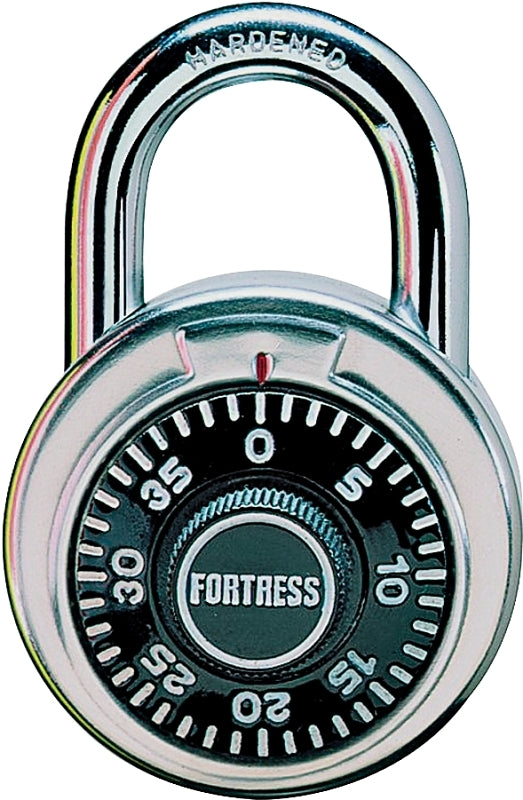 Master Lock 1850D Padlock, 5/16 in Dia Shackle, 3/4 in H Shackle, Steel Shackle, Stainless Steel Body, 1-7/8 in W Body