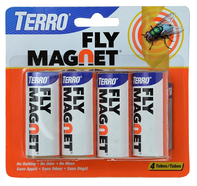 Terro Fly Magnet T510 Sticky Fly Paper Trap, Solid, Pack