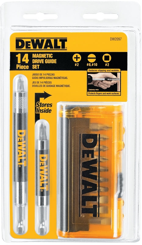 DeWALT DW2097CS Drive Guide Set, 14-Piece, Low Carbon Steel