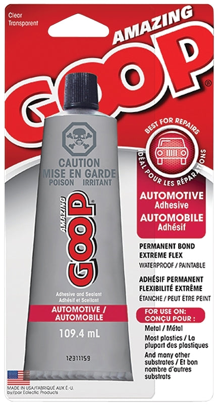 ECLECTIC 160035 Automotive Adhesive, Liquid, Clear, 109.4 mL Tube