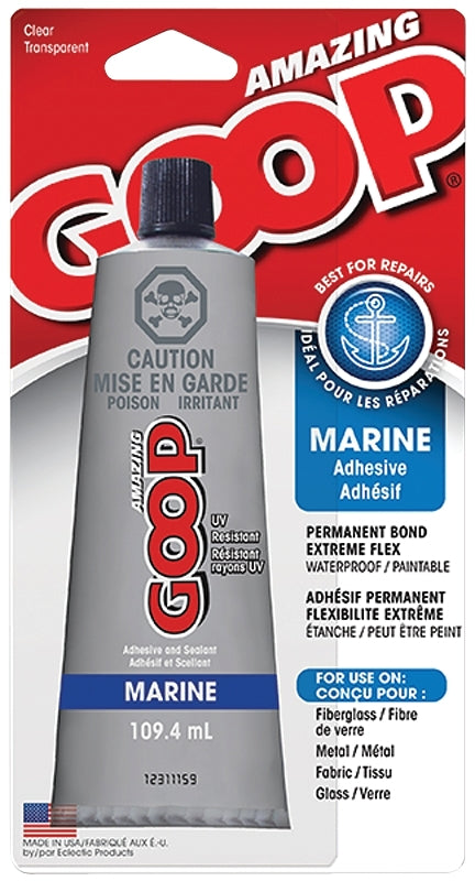 ECLECTIC 170035 Marine Adhesive, Liquid, Clear, 109.4 mL Tube