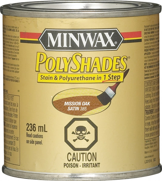 Minwax CM3385144 Polyshades, Satin, Liquid, Mission Oak, 236 mL, Can