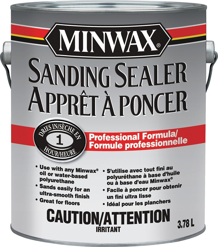 Minwax CM1570000 Sanding Sealer, Clear, Liquid, 3.78 L, Can