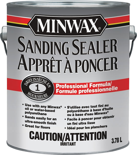 Minwax CM1570000 Sanding Sealer, Clear, Liquid, 3.78 L, Can