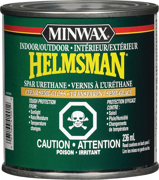 Minwax Helmsman 41001M444 Spar Urethane, Semi-Gloss, Clear